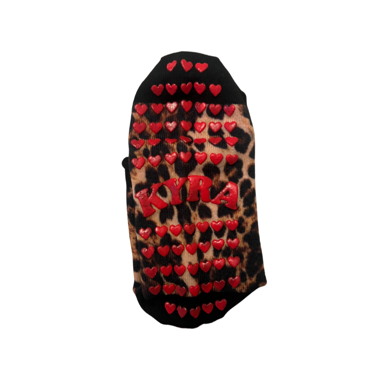 Leopard Grip Socks